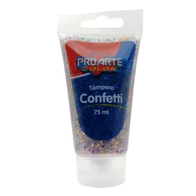 TEMPERA PROARTE CONFETTI 75 ML PLATA