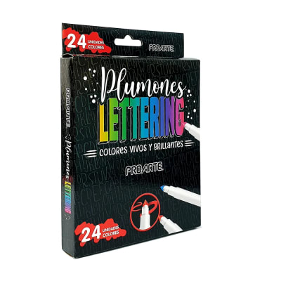 MARCADOR PROARTE LETTERING 24 COLORES