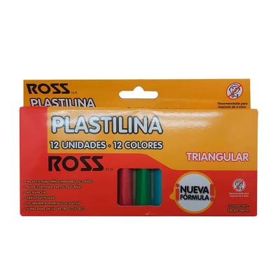 PLASTICINA ROSS C/12 PANES TRIANGULAR