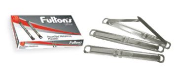 ACCOCLIP CJA. 50 UN. 8 CMS. PLATEADO FULTONS
