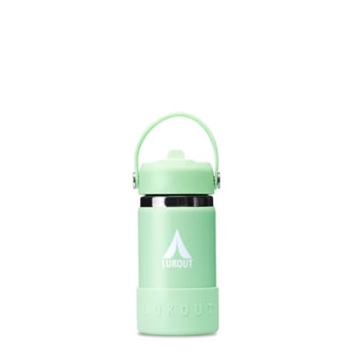 Botella Térmica Ancha  Bombilla 350 ml  Verde Pastel