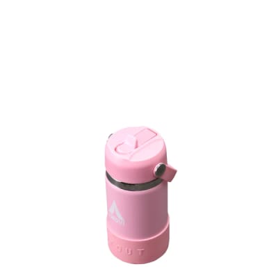 Botella Térmica Ancha  Bombilla 350 ml  Rosado Pastel