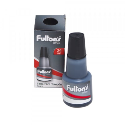 TINTA P/TAMPON FCODE 24 ML NEGRA FULTONS