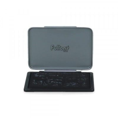 TAMPON TINTA N?2 MED NEGRO TAPA METALICA FULTONS