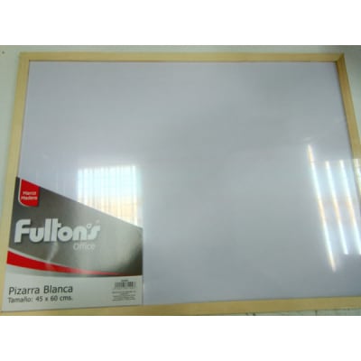 PIZARRA BLANCA MURAL 45X60 CM MARCO DE MADERA FULTONS