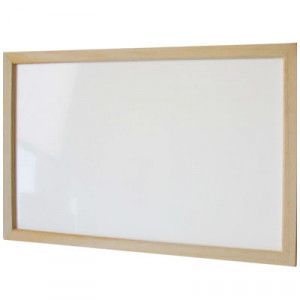 PIZARRA BLANCA MURAL 30X45 CM. MARCO DE MADERA FULTONS