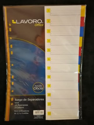 SEPARADOR OF VINIL 12 POSICIONES LAVORO