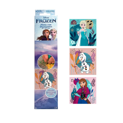 PINTA CON DIAMANTE DISNEY FROZEN 25X25 PROARTE