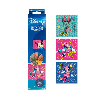 PINTA CON DIAMANTE DISNEY MINNIE 25X25 PROARTE