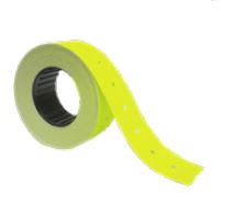 ETIQ. NEON AMARILLO SATO 500 UN. PQTE 10 ROLLOS FULTONS