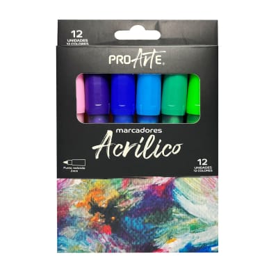 MARCADORES ACRILICOS PROARTE 12 UND