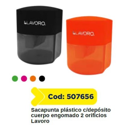 SACAPUNTA PLASTICO  2 ORIF C/DEPOSITO