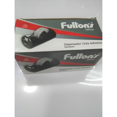 DISPENSADOR CINTA ADHESIVA NEGRO PLAST. ESCRITORIO MINI FULTONS