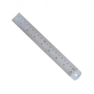 REGLA METAL 20 CM. FUNDA ROJA FULTONS