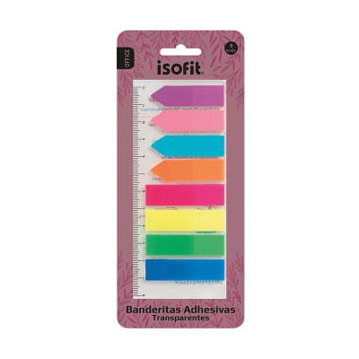 BLI.REGLA C/NOTAS ADHESIVAS 8 COL ISOFIT DSG/W