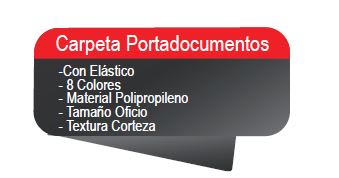 CARPETA PORTADOCUMENTOS C/ELASTICO TRANSPARENTE OF. LAVORO