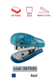 CORCHETERA MINI PLAST. AZUL BASE PLAST. P/10 HJS. 26/6. 24/6 FULTONS