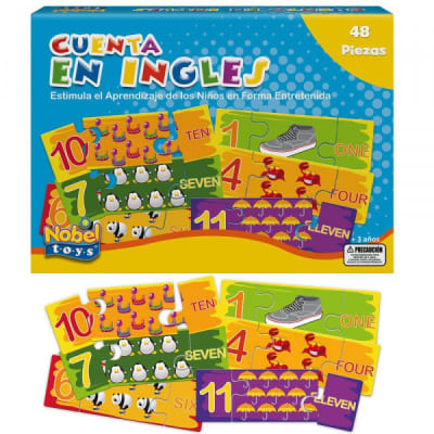 JUEGO DE SALON CUENTA EN INGLÉS 48 PZAS