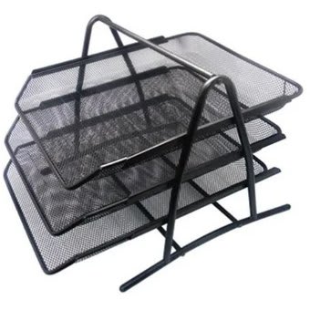 BANDEJA PORTA DOCUMENTOS TRIPLE MALLA METAL LAVORO