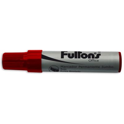 MARCADOR PERM. JUMBO PTA.BISEL. ROJO FULTONS