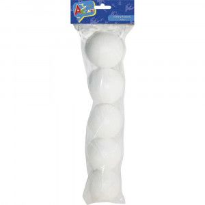 PELOTA DE PLUMAVIT 7 CM. 5 UN. ART & CRAF