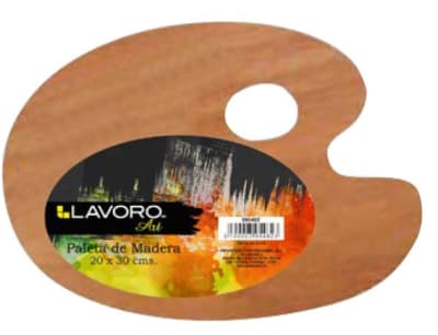 PALETA MADERA OVAL 20X30 CM. LAVORO