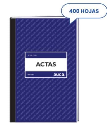 LIBRO ACTAS AUCA 400 HJS