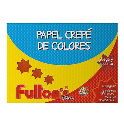CARPETA C/PAPEL CREPE 50X100 CENTIMETROS 6 COL. FULTONS