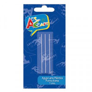 AGUJA PLASTICA PARA LANA SET 3UN ART & CRAF AGUJA PLASTICA PARA LANA SET 3UN ART & CRAF