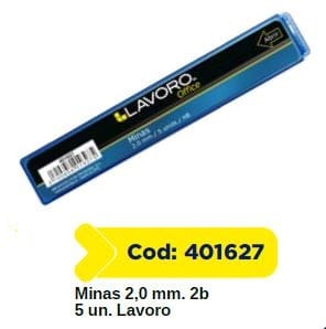 MINAS 2,0 MM 2B 5 UN. LAVORO
