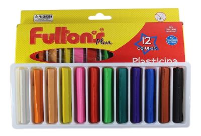 PLASTICINA 12 COL. TRIANG. FULTONS