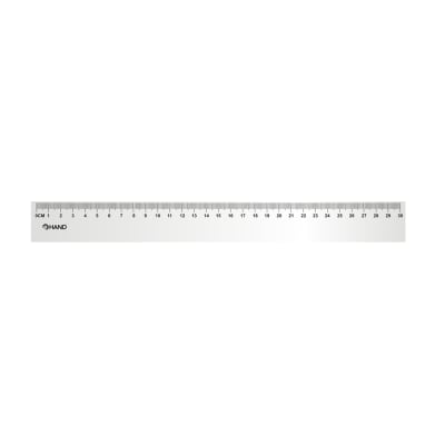 REGLA PLASTICA BISELADA HAND 30 CMS