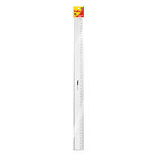 REGLA ACRILICA 60 CM. EN CM. BISELADA HUMO EN BOLSA CON HEADER FULTONS
