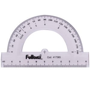 TRANSPORTADOR 180° 10 CM. BISELADO HUMO EN BOLSA CON HEADER FULTONS