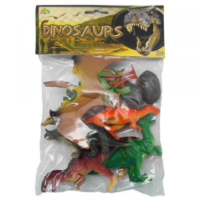 SET DINOSAURIO BOLSA MEDIANA 18X16 CMS NOBEL TOYS
