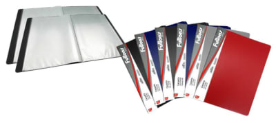 CARPETA C/FUNDAS OF 30 FUNDAS VINIL NEGRO FULTONS