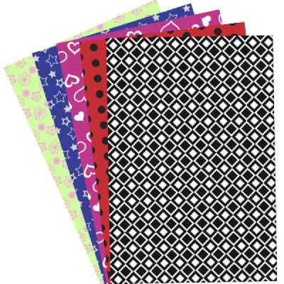 GOMA EVA DISE?OS SURTIDOS 20X30 CM. 2MM. 6 COL. BOLSA C/HEADER FULTONS
