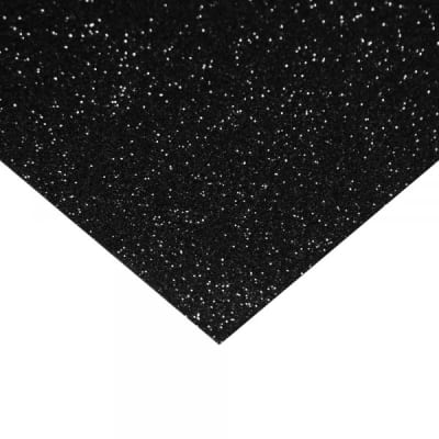 GOMA EVA GLITTER 40X60 CM NEGRO 