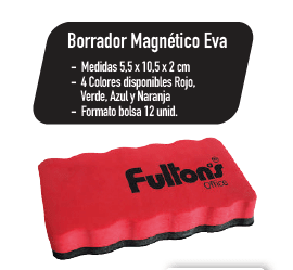 BORRADOR MAGNETICO EVA COLORES SURT