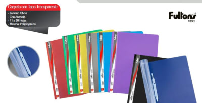 CARPETA C/ACCOCLIP OF. VINIL MORADO FULTONS