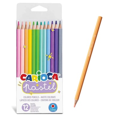 LAPICES 12 COLORES PASTEL CARIOCA