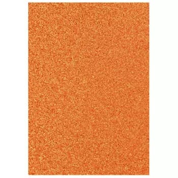 GOMA EVA GLITTER 40 X 60 CMS NARANJO  ART & CRAF