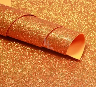 GOMA EVA GLITTER 40 X 60 CMS NARANJO  ART & CRAF