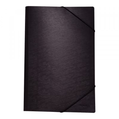 CARPETA PORTADOCUMENTOS C/ELASTICO NEGRO LAVORO