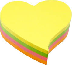 NOTAS ADHESIVAS 200hj CORAZON 70mm INFO