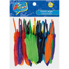 PLUMAS 10 -15 CMS 50 PCS ART & CRAF
