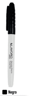 MARCADOR DE PIZARRA DESECH. PTA.FINA. NEGRO LAVORO