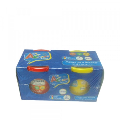 MASA PARA MODELAR SET 2 PCS 150 GRS ROJO/AMARILLO ART & CRAF