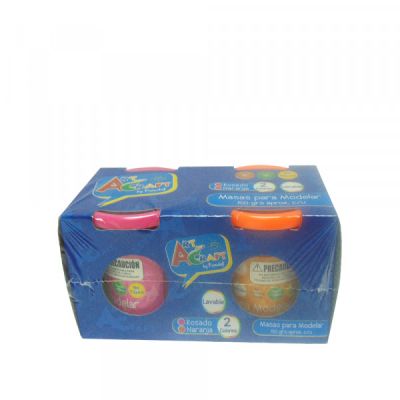 MASA PARA MODELAR 150 GRS SET 2 PCS ROSADO/NARANJO ART & CRAF