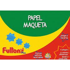 ESTUCHE PAPEL MAQUETA 24 X 32 CMS 6 HOJAS 12 DISE?O FULTONS